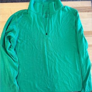 Woolx Green 1/4 zip Sweater
